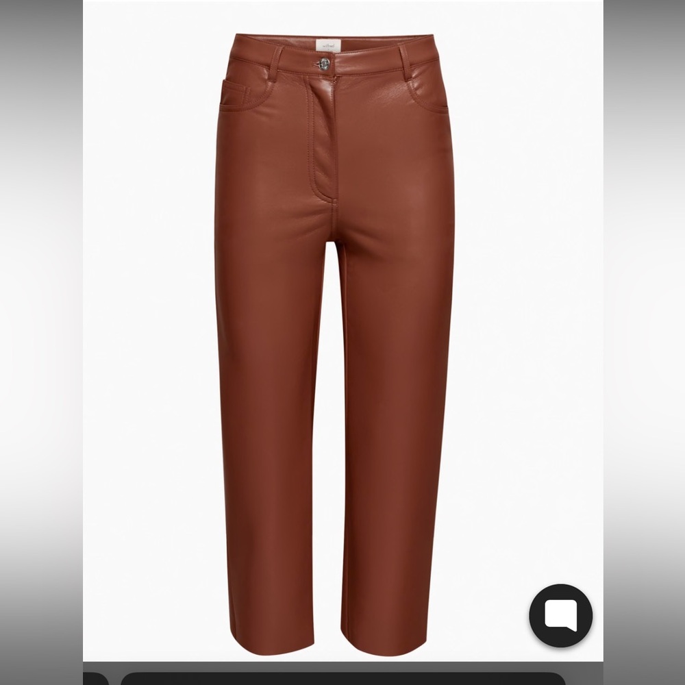 Wilfred Brown Leather Pant